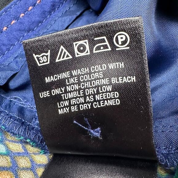 Anthropologie Pants Womens 2 Blue Essential Culotte Wide Leg Cropped Preppy - Picture 9 of 14